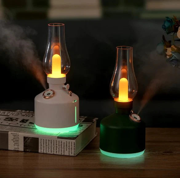 Lamp Air Humidifier | 2-in-1 LED Night Light & Cool Mist Diffuser for Home & Office