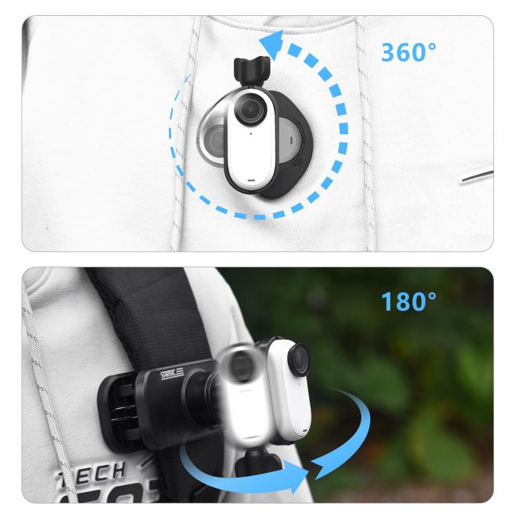 For Insta360 GO 3S / GO 3 STARTRC Quick Release Expansion Adapter Magnetic Fixed Base Mount, Fixed Base Mount