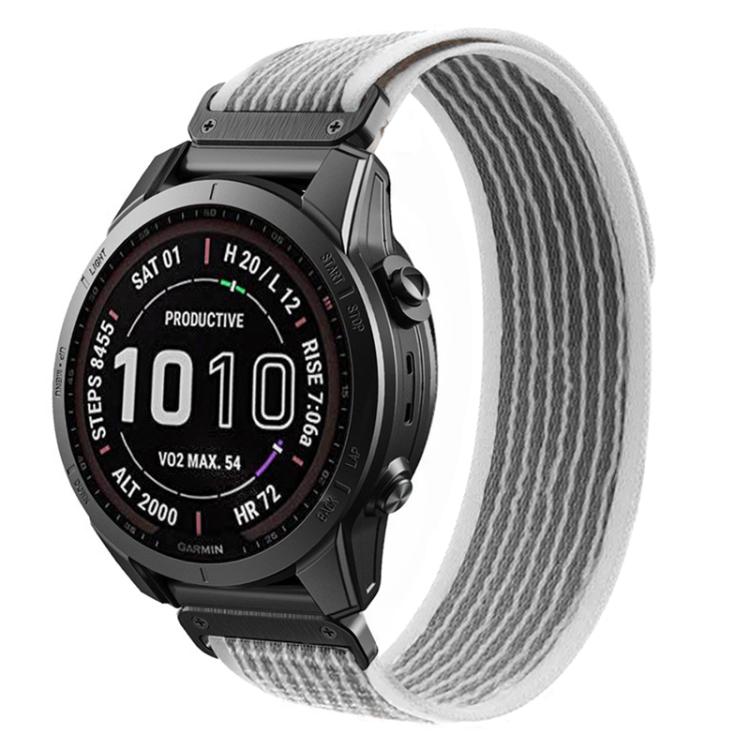 Loop Nylon Hook and Loop Fastener Quick Release Watch Band, For Garmin 26mm, For Garmin 22mm