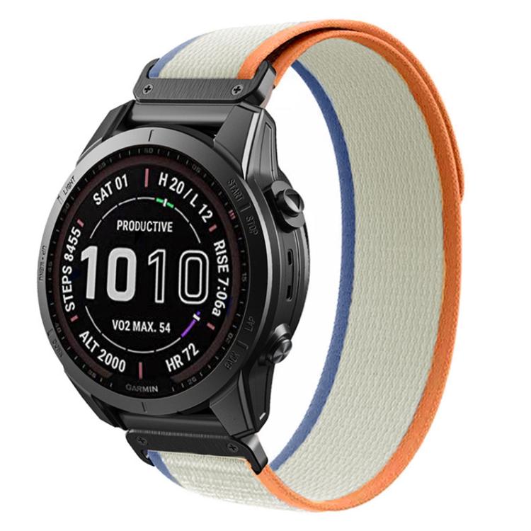 Loop Nylon Hook and Loop Fastener Quick Release Watch Band, For Garmin 26mm, For Garmin 22mm
