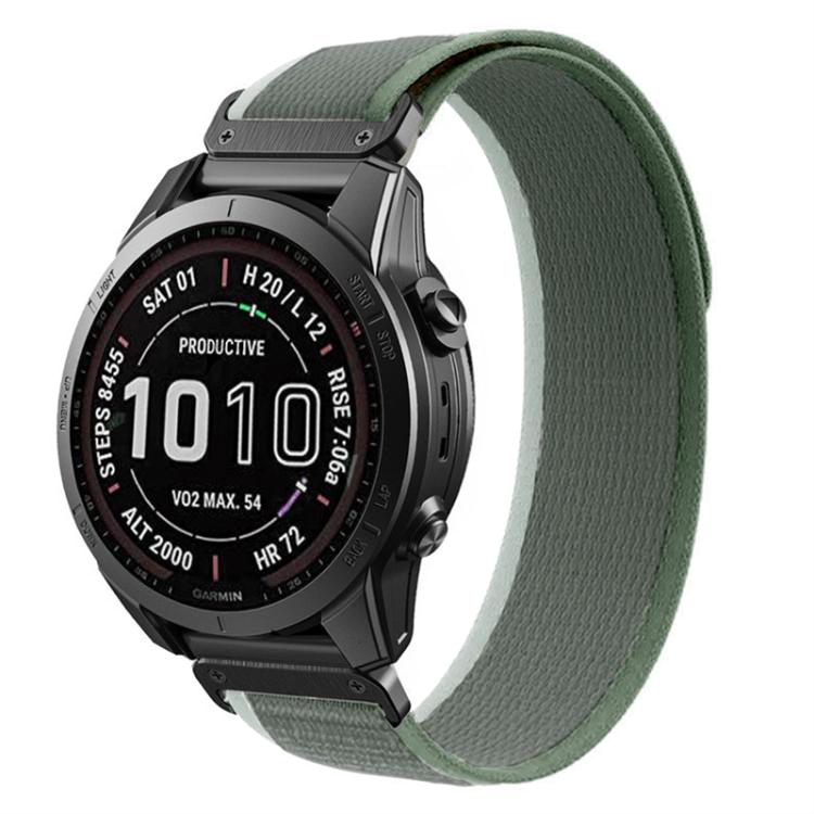 Loop Nylon Hook and Loop Fastener Quick Release Watch Band, For Garmin 26mm, For Garmin 22mm