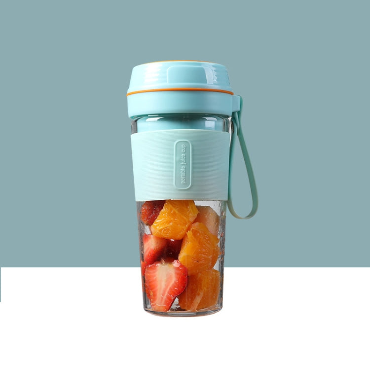 FS1300 Mini Juicer Home Portable Cooking Machine Student Juice Cup Juicer, Cherry Blossom Double Blade, Gem Blue Four Blade, Cherry Blossom Four Blade