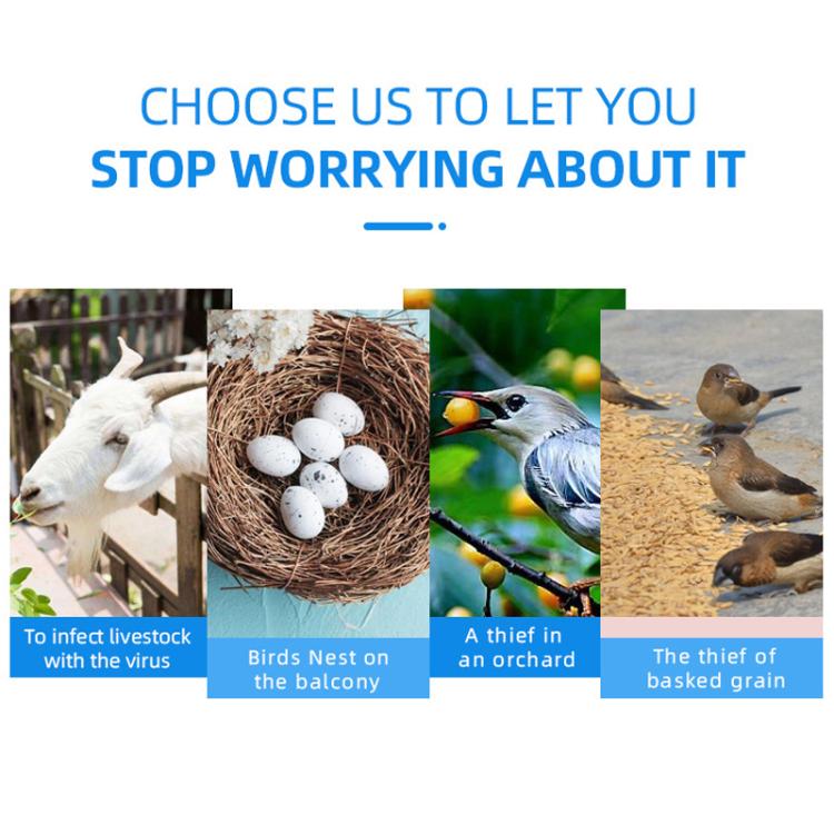 USB Rechargeable Doors Windows Ultrasonic Animal Bird Repeller, Bird Repeller