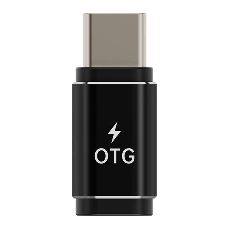 8 Pin to Type-C OTG Adapter, 8 Pin to Type-C(Black)