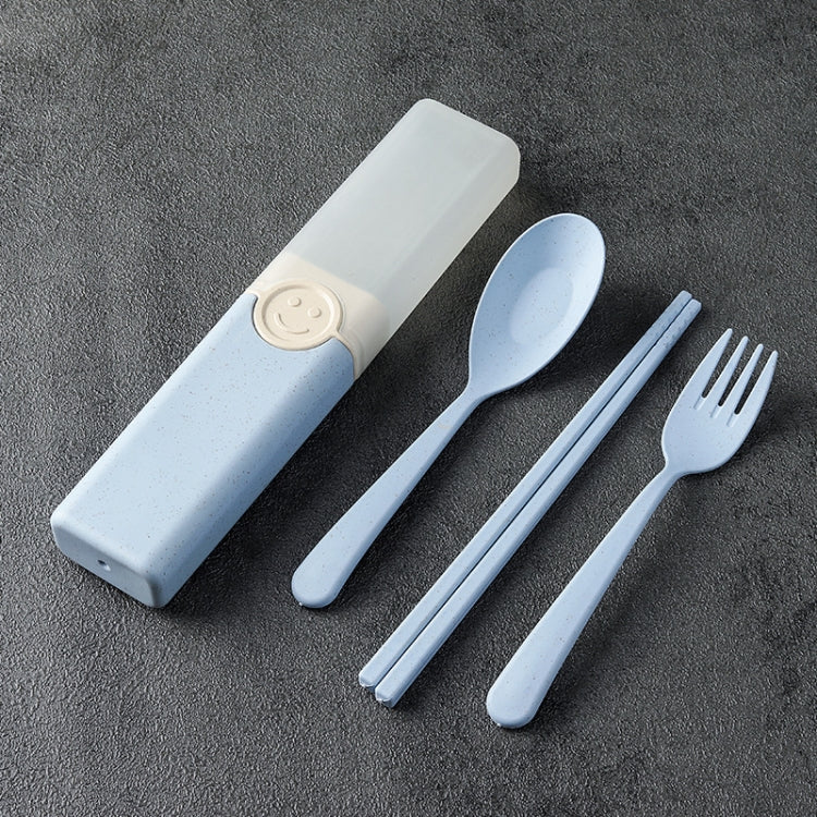 4 In 1 Portable Wheat Straw Tableware Set Outdoor Travel Storage Tableware Box, A With Chopsticks (Beige), A With Chopsticks (Pink), A With Chopsticks (Blue), B With Chopsticks (Beige), B With Chopsticks (Pink), B With Chopsticks (Blue)����������������...