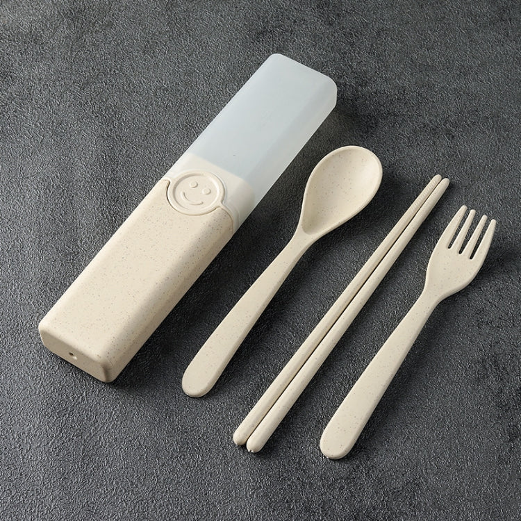 4 In 1 Portable Wheat Straw Tableware Set Outdoor Travel Storage Tableware Box, A With Chopsticks (Beige), A With Chopsticks (Pink), A With Chopsticks (Blue), B With Chopsticks (Beige), B With Chopsticks (Pink), B With Chopsticks (Blue)����������������...