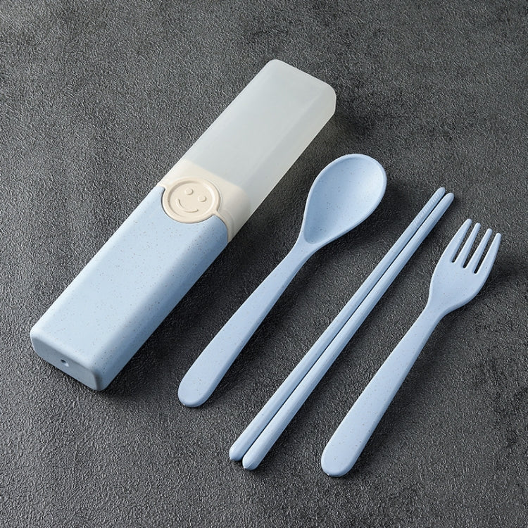 4 In 1 Portable Wheat Straw Tableware Set Outdoor Travel Storage Tableware Box, A With Chopsticks (Beige), A With Chopsticks (Pink), A With Chopsticks (Blue), B With Chopsticks (Beige), B With Chopsticks (Pink), B With Chopsticks (Blue)����������������...