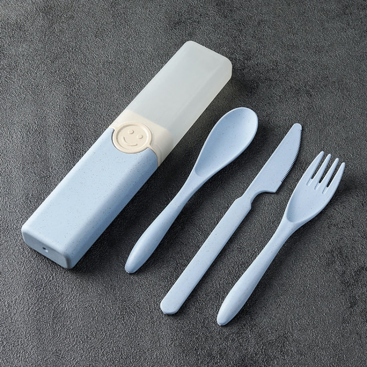 4 In 1 Portable Wheat Straw Tableware Set Outdoor Travel Storage Tableware Box, A With Chopsticks (Beige), A With Chopsticks (Pink), A With Chopsticks (Blue), B With Chopsticks (Beige), B With Chopsticks (Pink), B With Chopsticks (Blue)����������������...