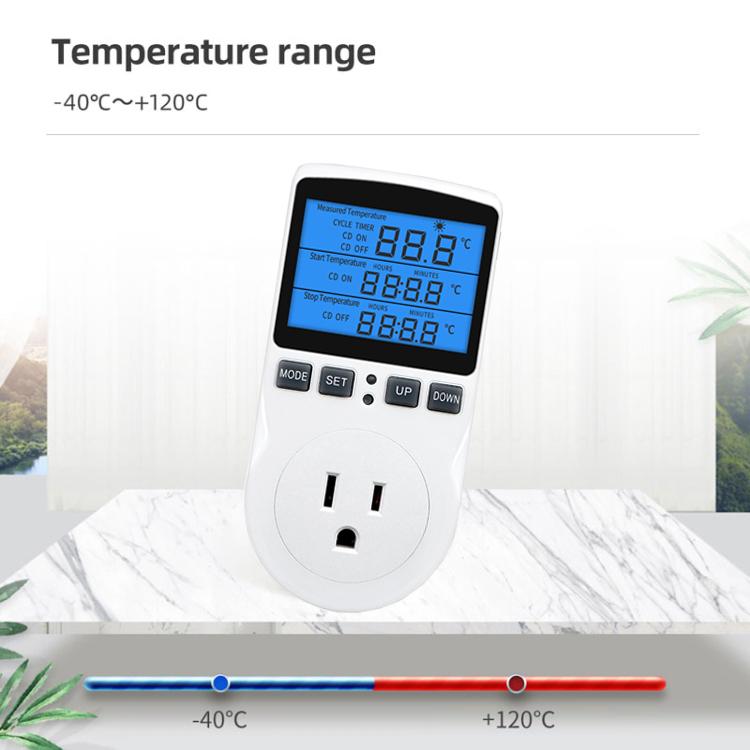 Backlight Smart Digital Thermostat Countdown Temperature Control Switch Socket Timing Temperature Controller, Backlight US Plug, Backlight UK Plug, Backlight AU Plug