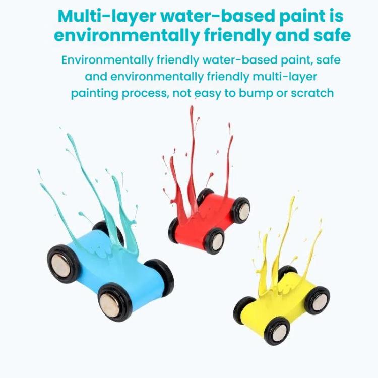 Wooden Fun Multi Track Game Gliding Car Inertia Slide With Parking Lot Puzzle Parent-child Toys, 7 Layers, 4 Layers