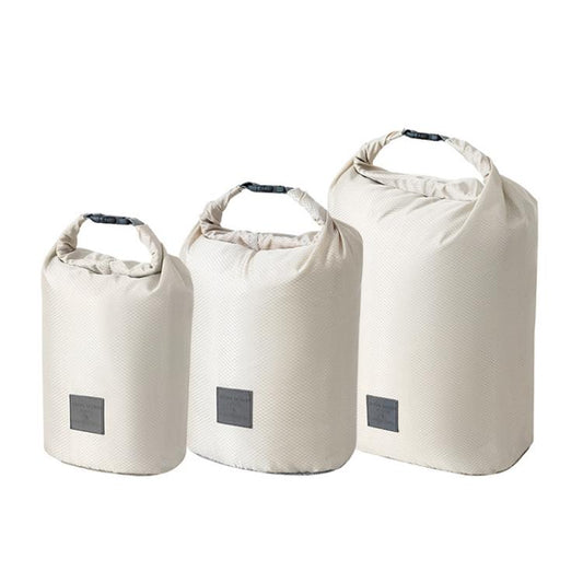 3pcs /Set Roll Mouth Travel Clothes Storage Bag Waterproof Handheld Coat Storage Compressible Dust Bag
