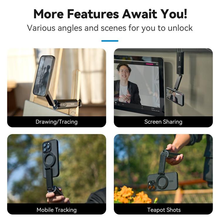 Remote Control Travel Photo Cell Phone Holder Desktop Fixed Lazy Magnetic Holder, P1-HSS-02 Magnet Version