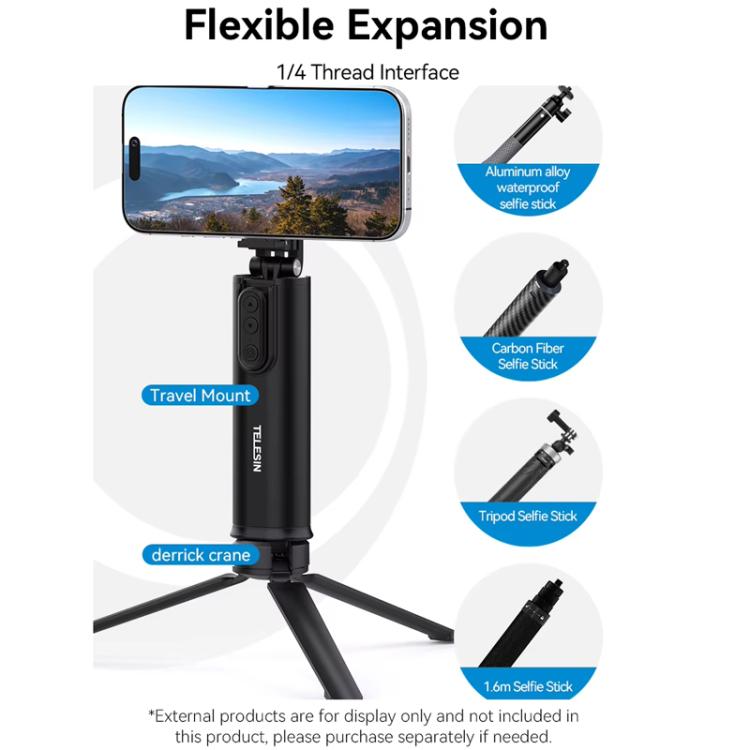 Remote Control Travel Photo Cell Phone Holder Desktop Fixed Lazy Magnetic Holder, P1-HSS-02 Magnet Version