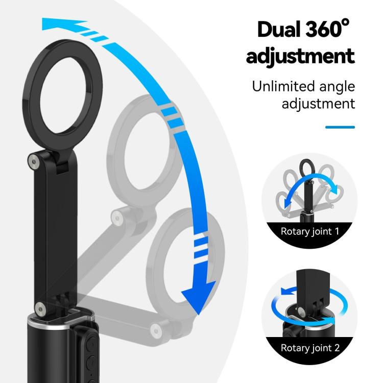 Remote Control Travel Photo Cell Phone Holder Desktop Fixed Lazy Magnetic Holder, P1-HSS-02 Magnet Version