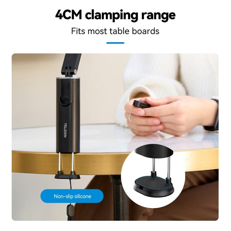 Remote Control Travel Photo Cell Phone Holder Desktop Fixed Lazy Magnetic Holder, P1-HSS-02 Magnet Version