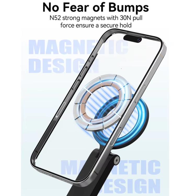 Remote Control Travel Photo Cell Phone Holder Desktop Fixed Lazy Magnetic Holder, P1-HSS-02 Magnet Version