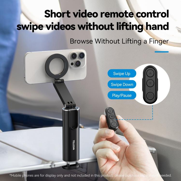 Remote Control Travel Photo Cell Phone Holder Desktop Fixed Lazy Magnetic Holder, P1-HSS-02 Magnet Version