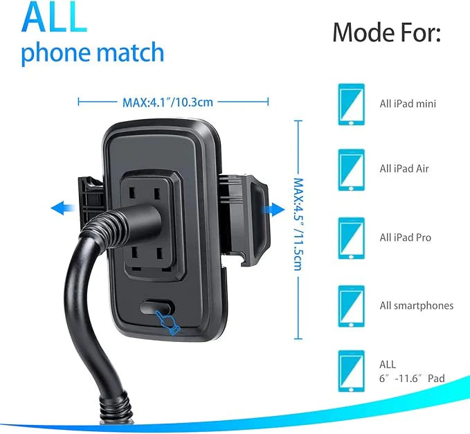 DBREAKS AMIGOB Cup Holder Phone Mount Adjustable Car Phone Holder Cup Holder Cell Phone of Smart Phone