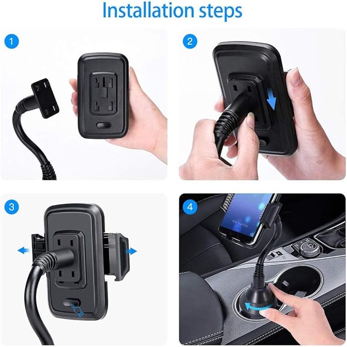 DBREAKS AMIGOB Cup Holder Phone Mount Adjustable Car Phone Holder Cup Holder Cell Phone of Smart Phone